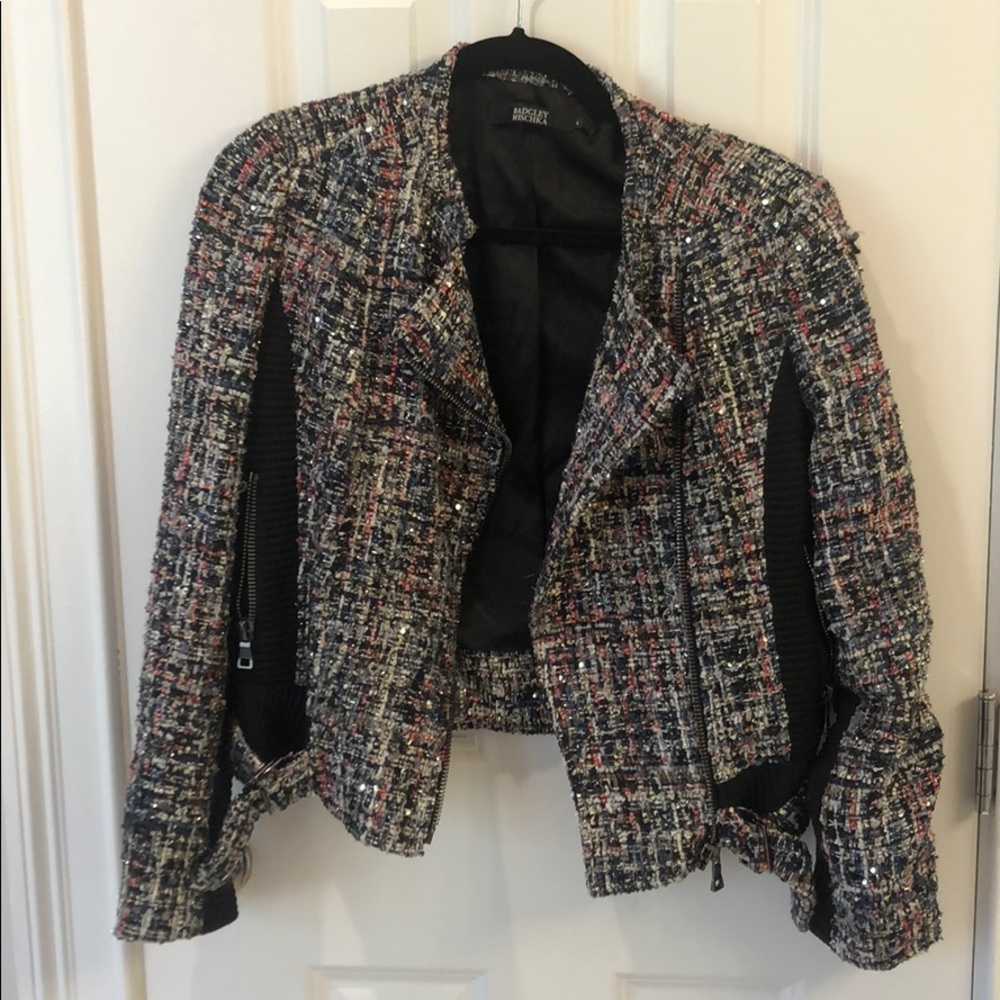 Badgley Mischka Metallic thread jacket
